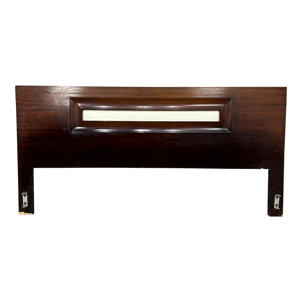 Mid Century Modern Mahogany King Size Headboard