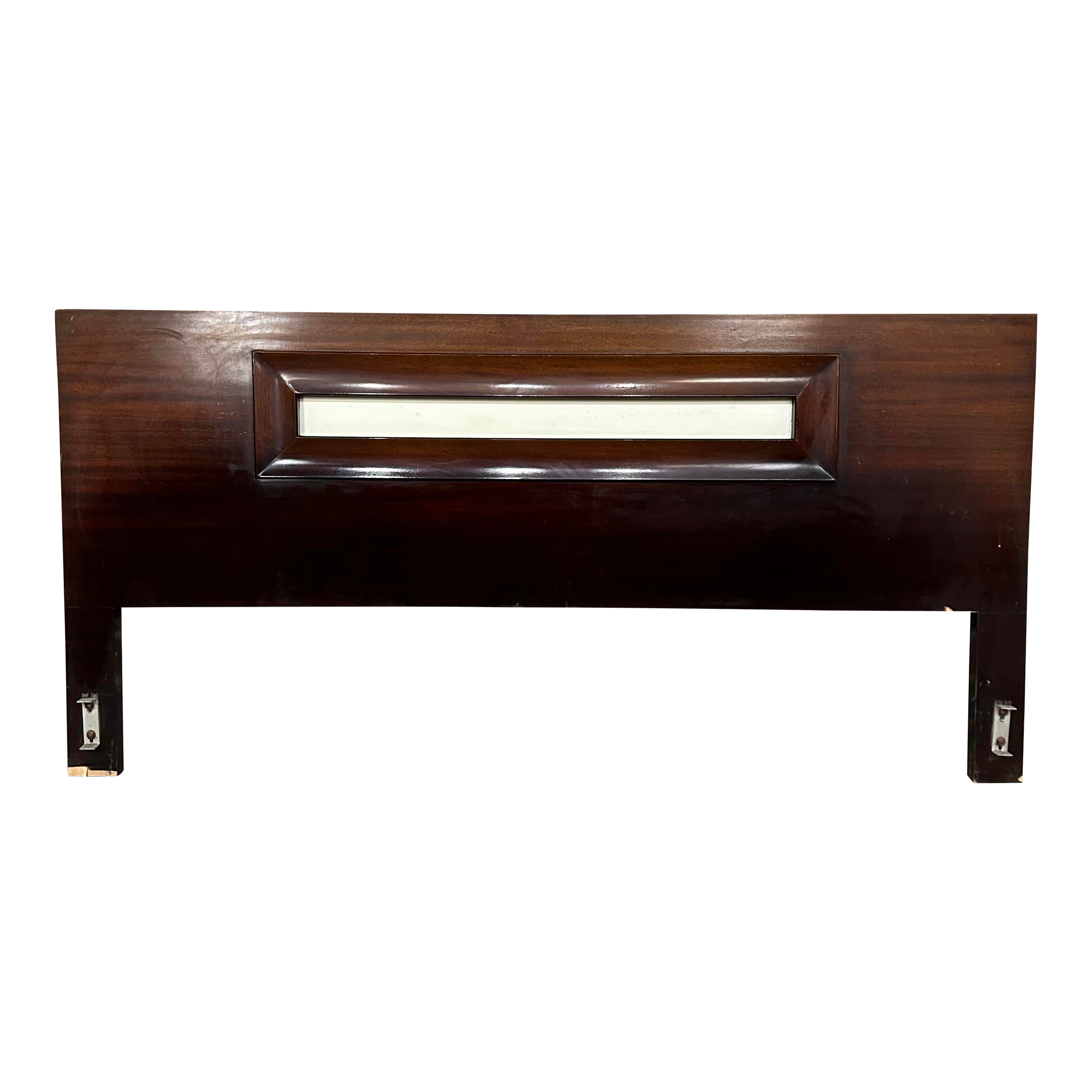 Mid Century Modern Mahogany King Size Headboard