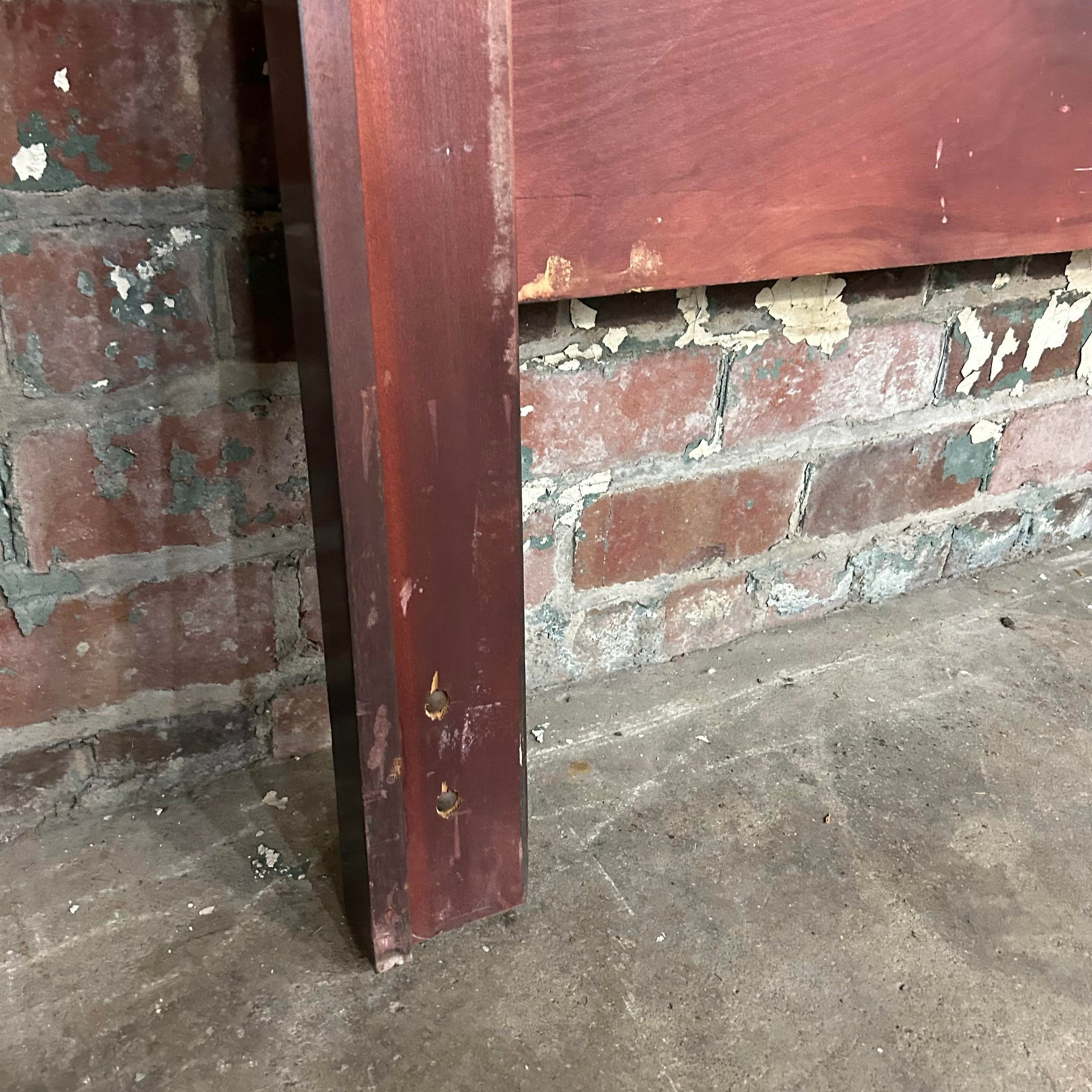Mid Century Modern Mahogany King Size Headboard