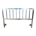 Milo Baughman Style Full Size Metal Headboard