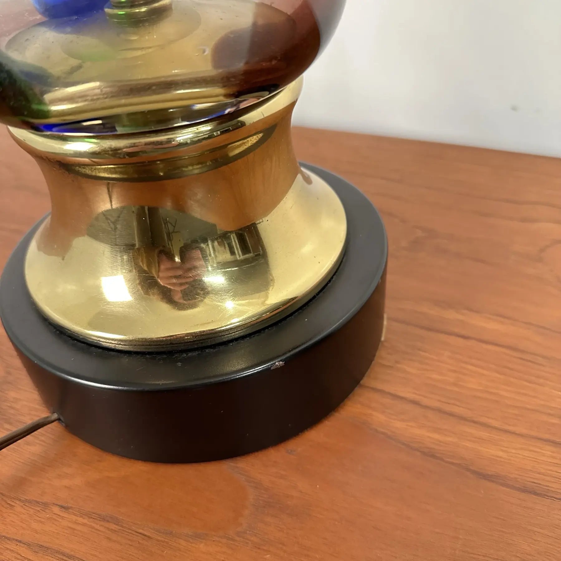 Mid Century Modern Murano Blown Glass Table Lamp