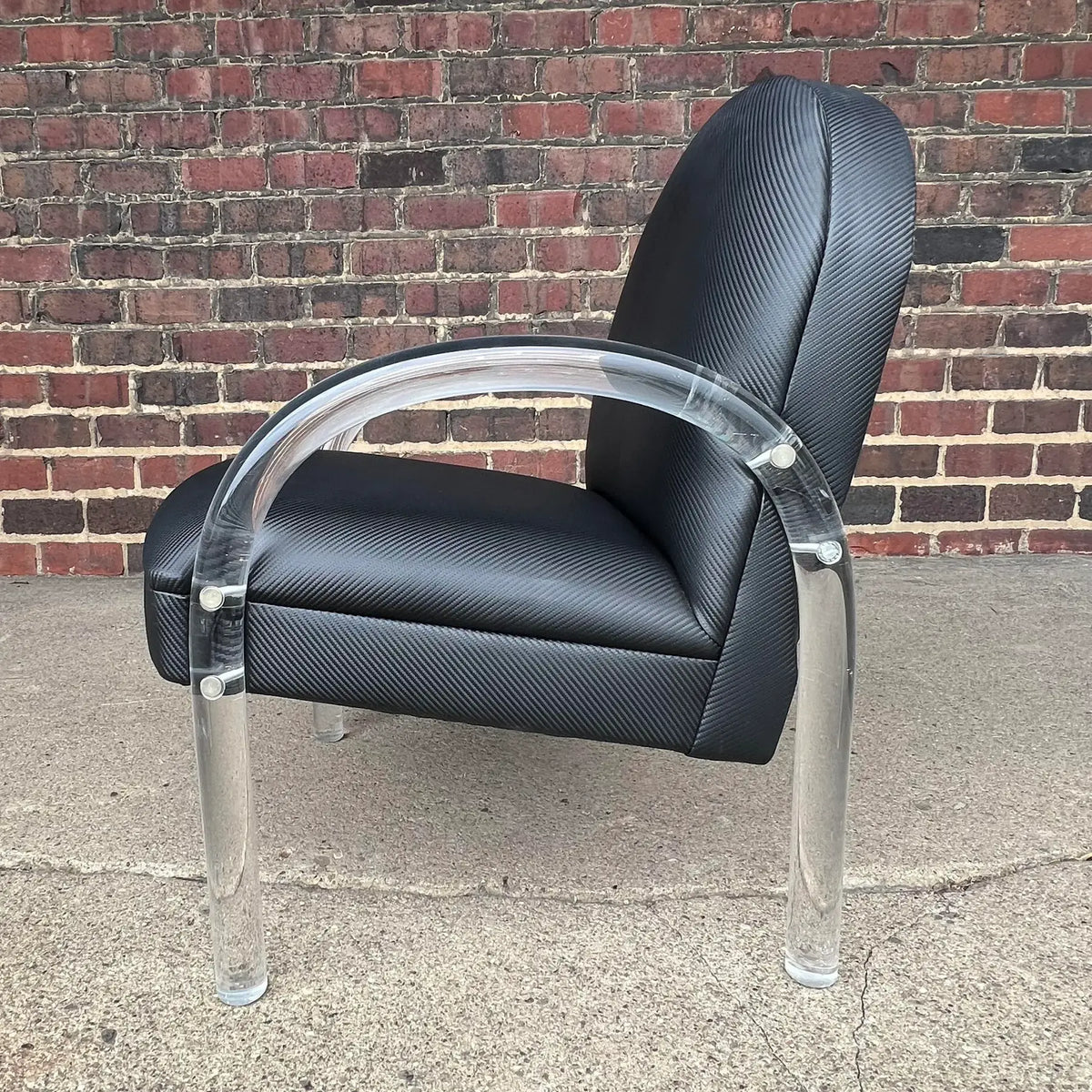 Mid Century Modern Pace Lucite Club Chair