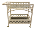 Vintage Rattan Bar Cart