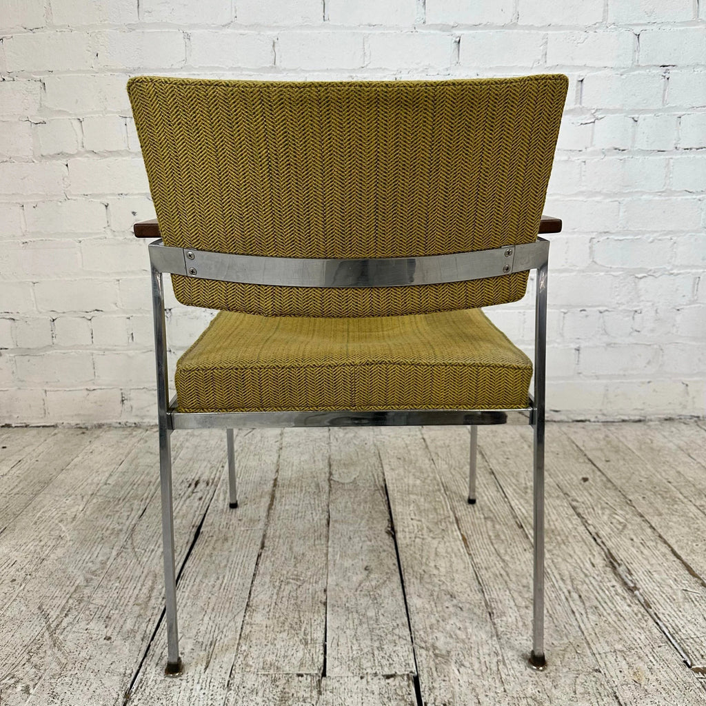 Mid Century Modern Robert John Stainless Steel Armchair