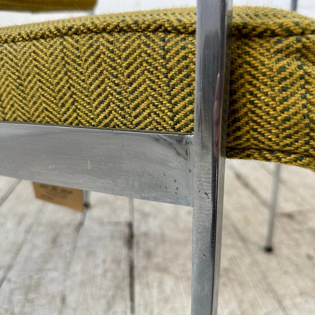 Mid Century Modern Robert John Stainless Steel Armchair