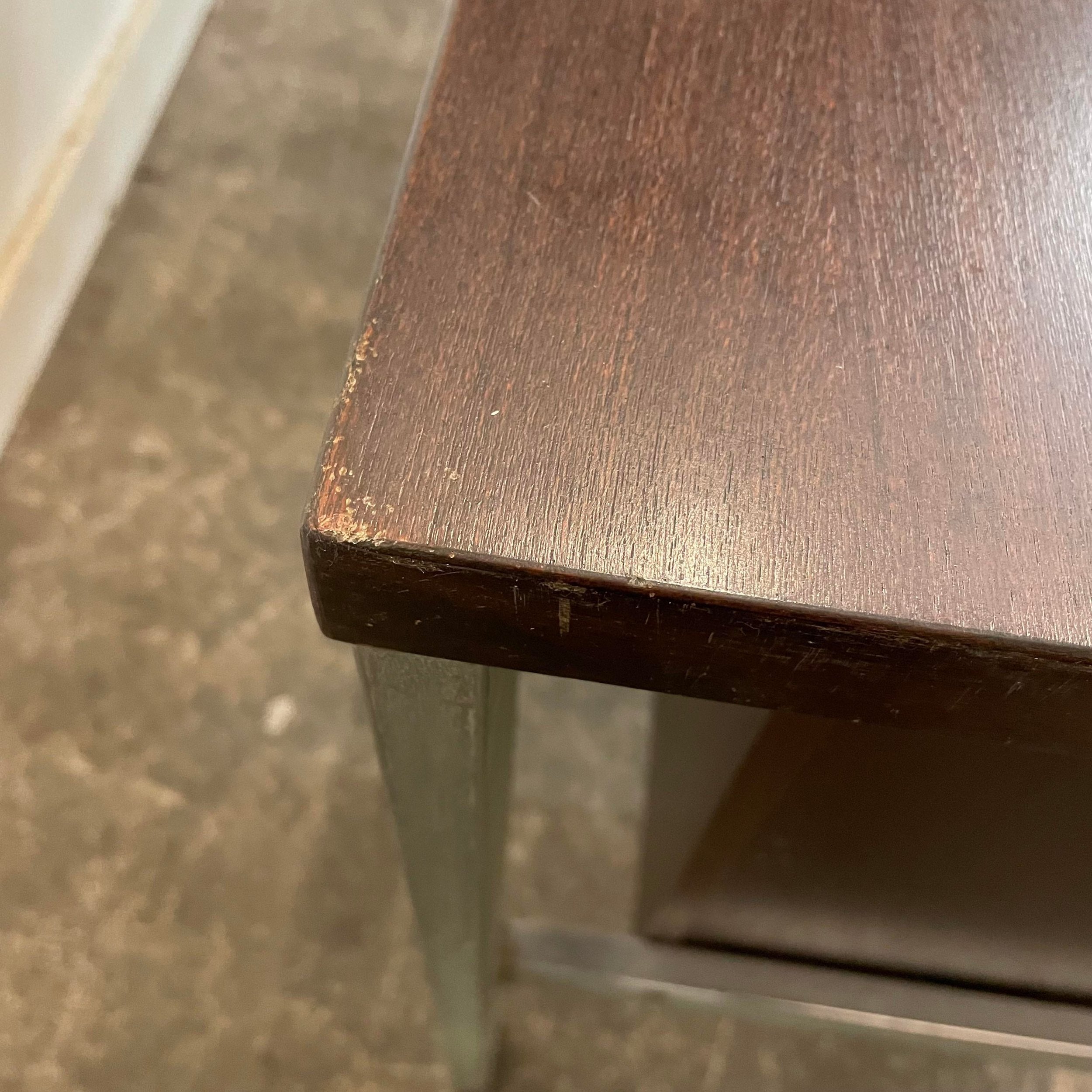 Mid Century Modern Rosewood and Chrome Desk