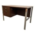 Mid Century Modern Rosewood and Chrome Desk