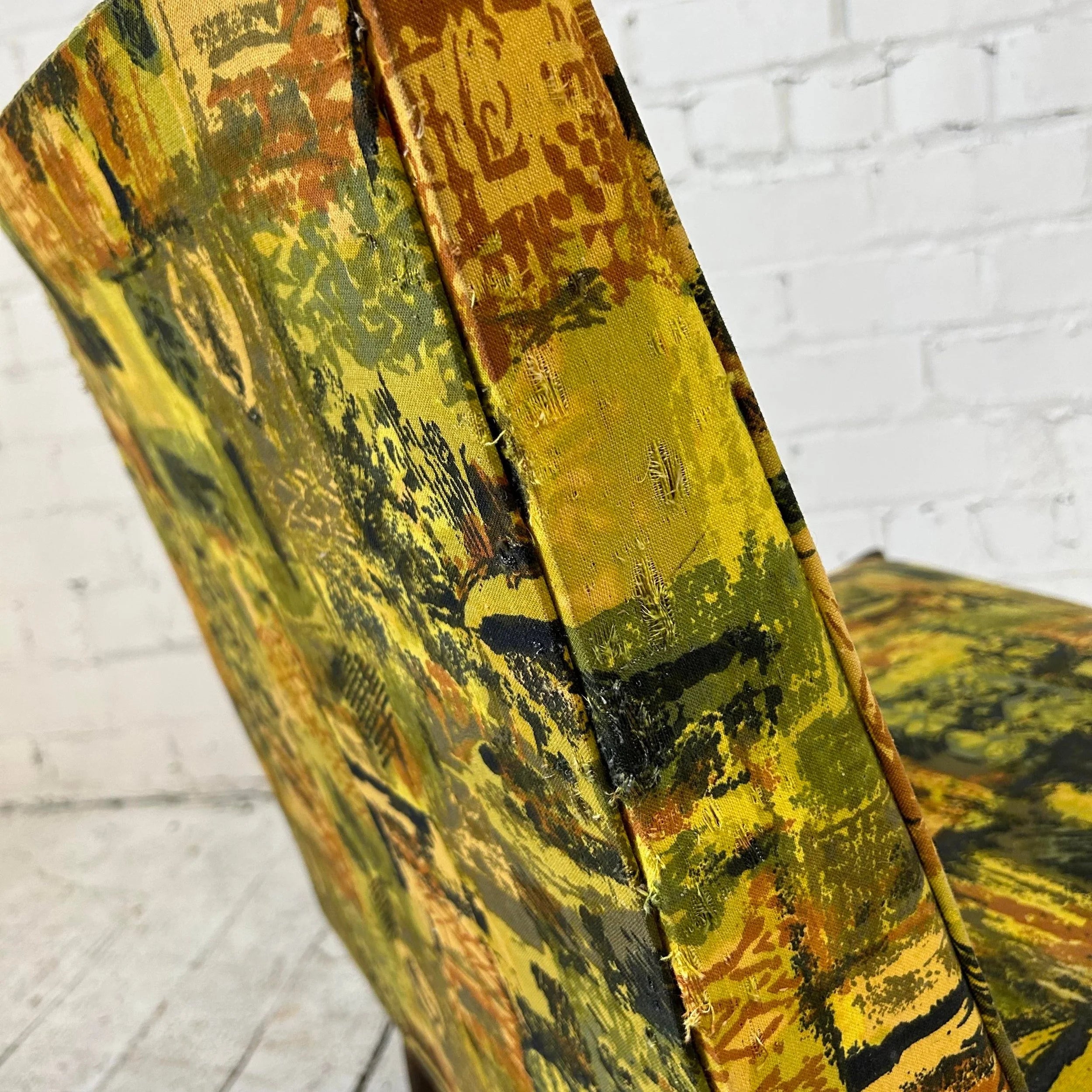 Patterned Slipper Chair