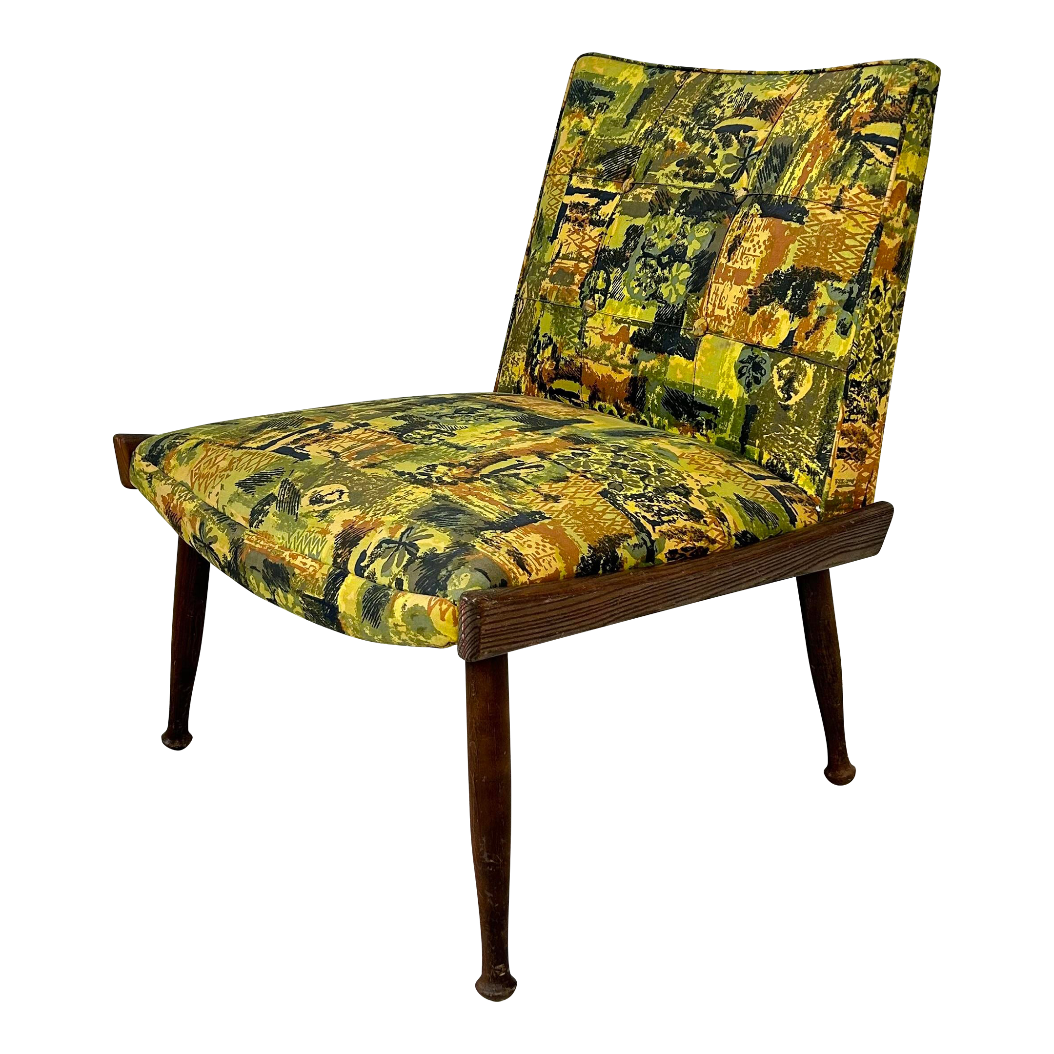 Patterned Slipper Chair