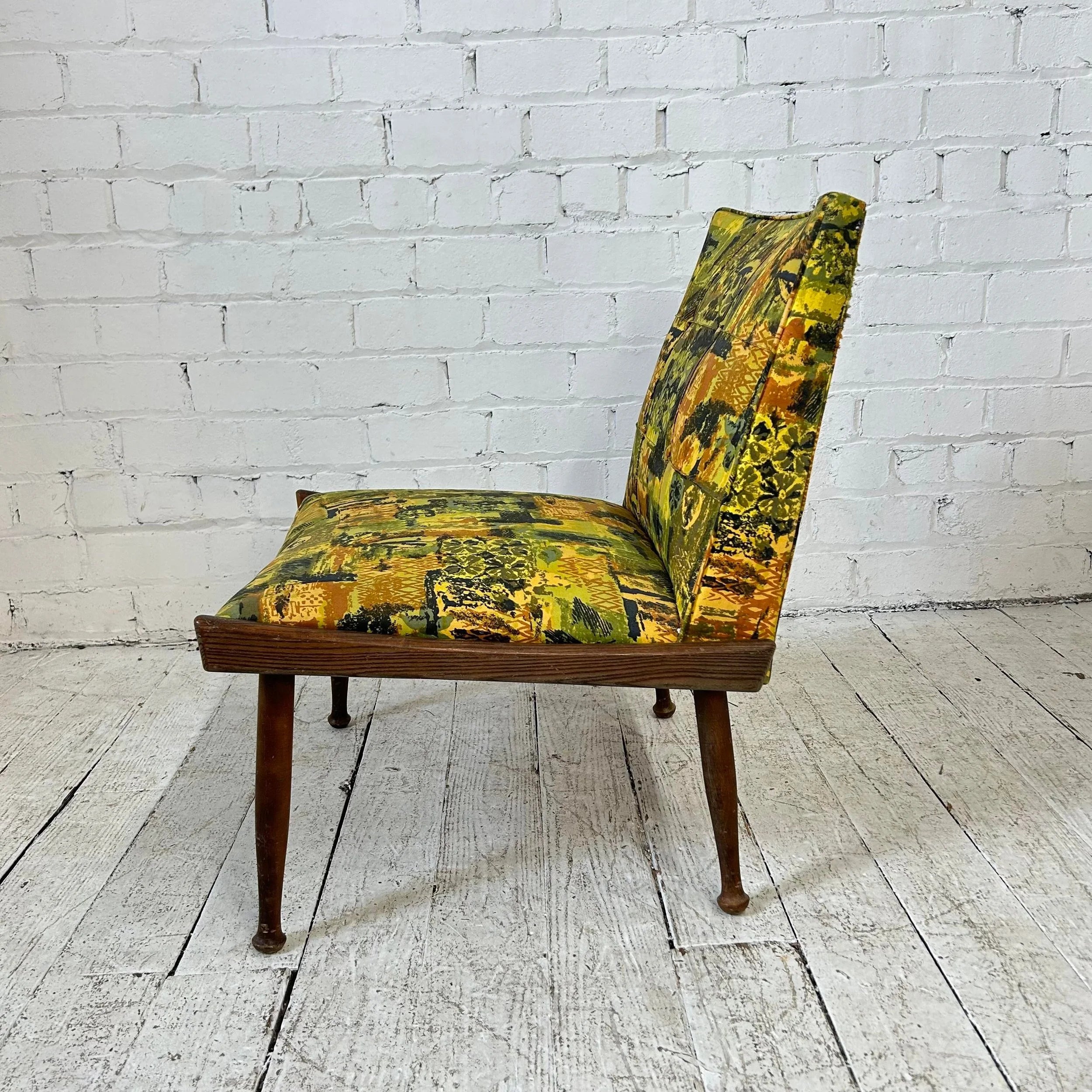 Patterned Slipper Chair