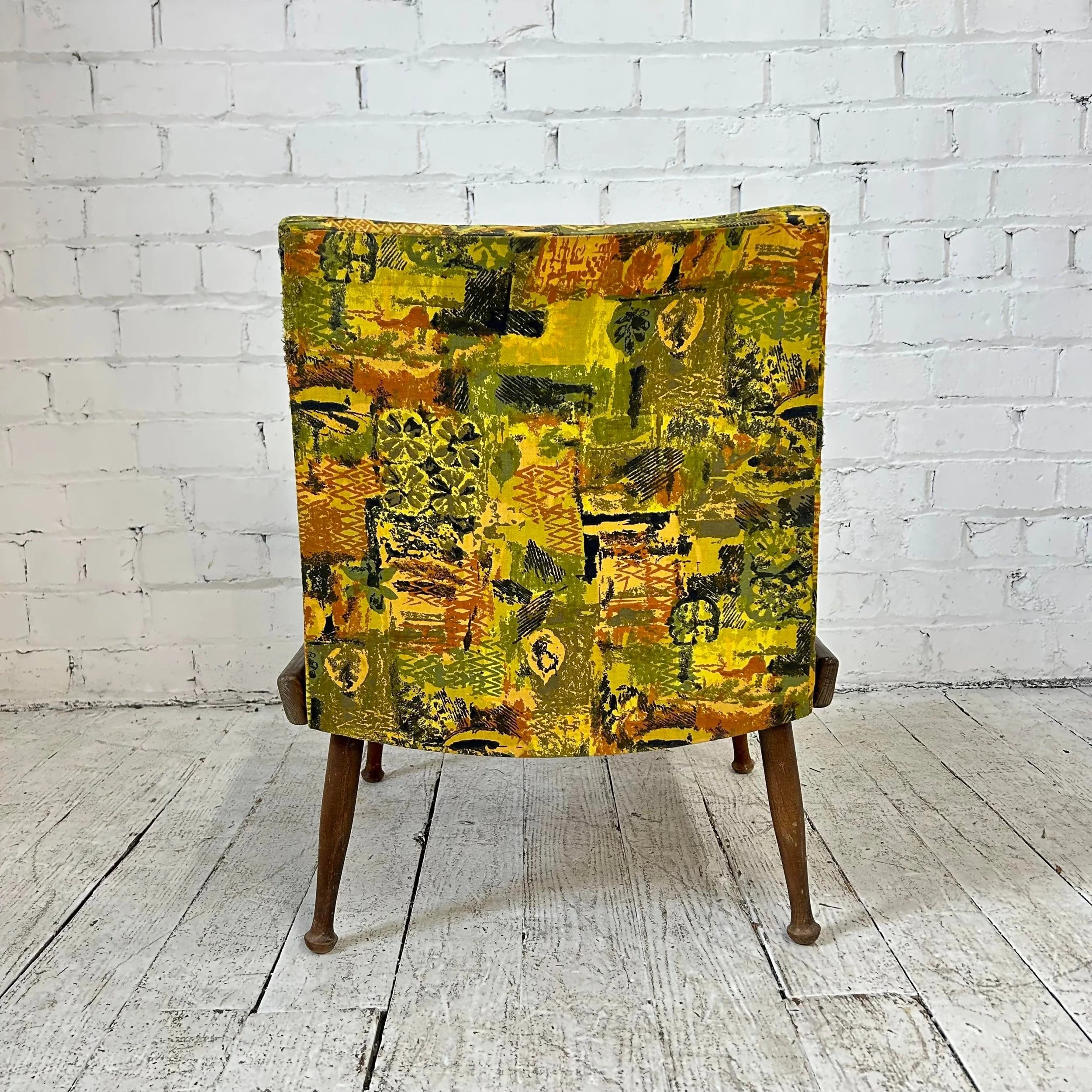 Patterned Slipper Chair