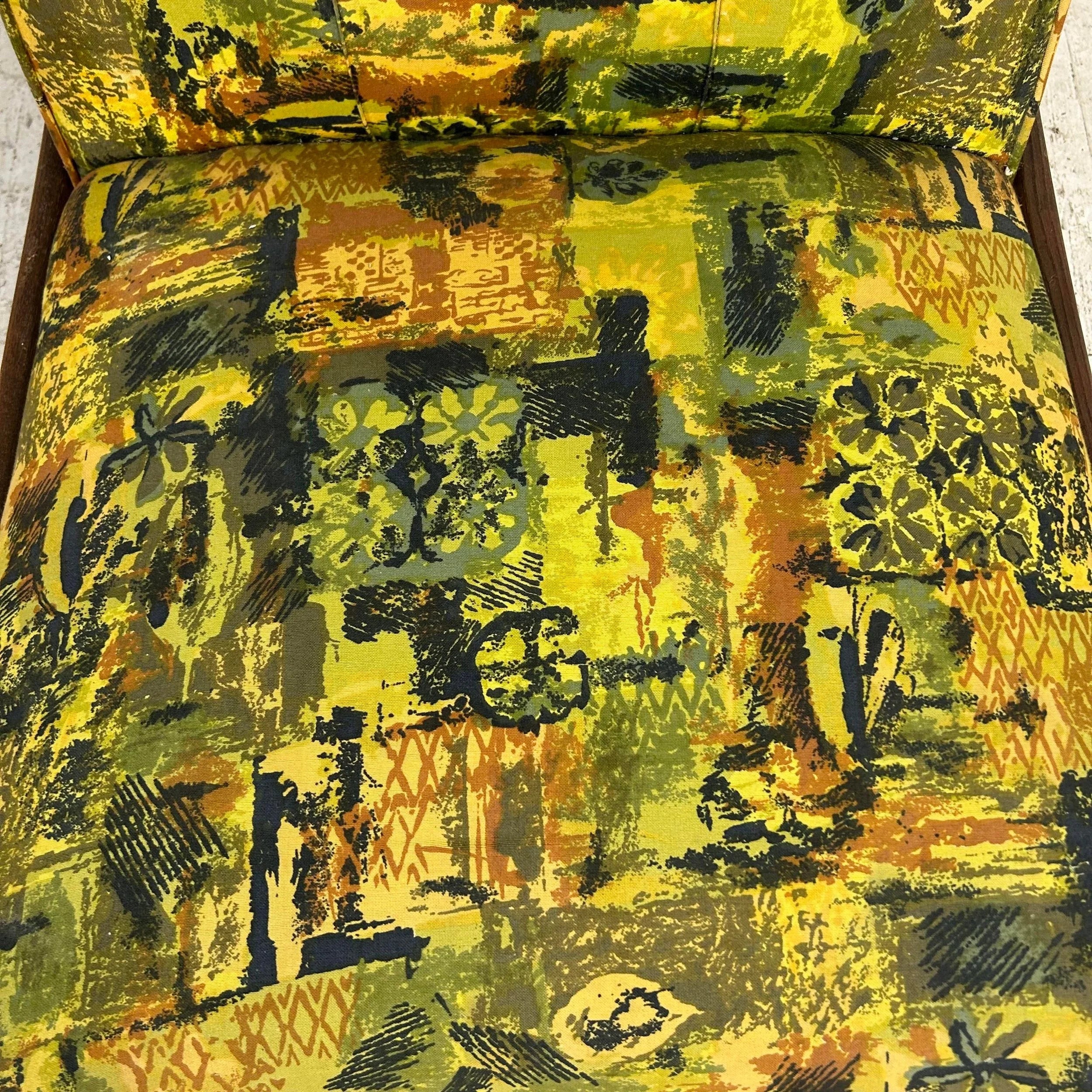Patterned Slipper Chair