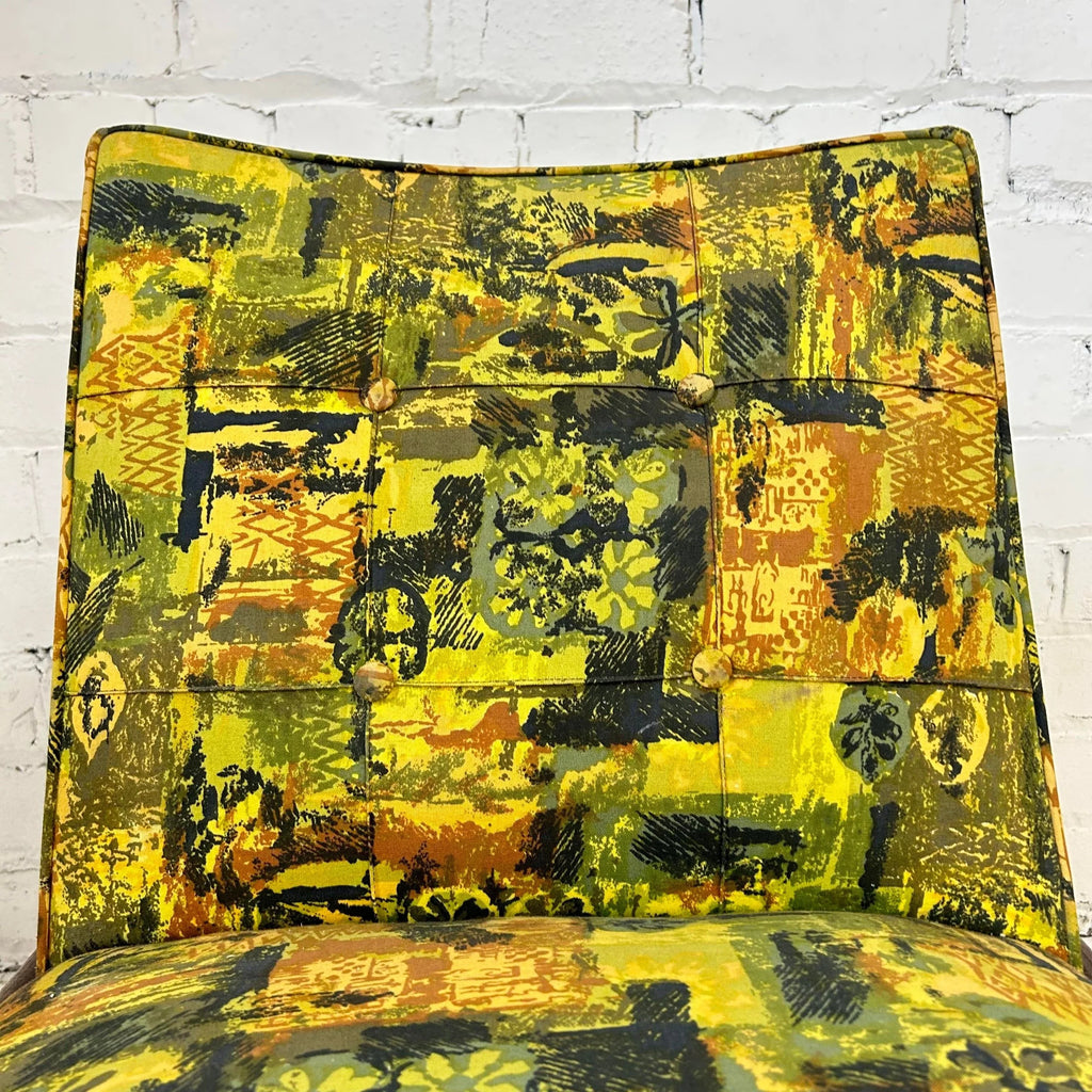 Patterned Slipper Chair