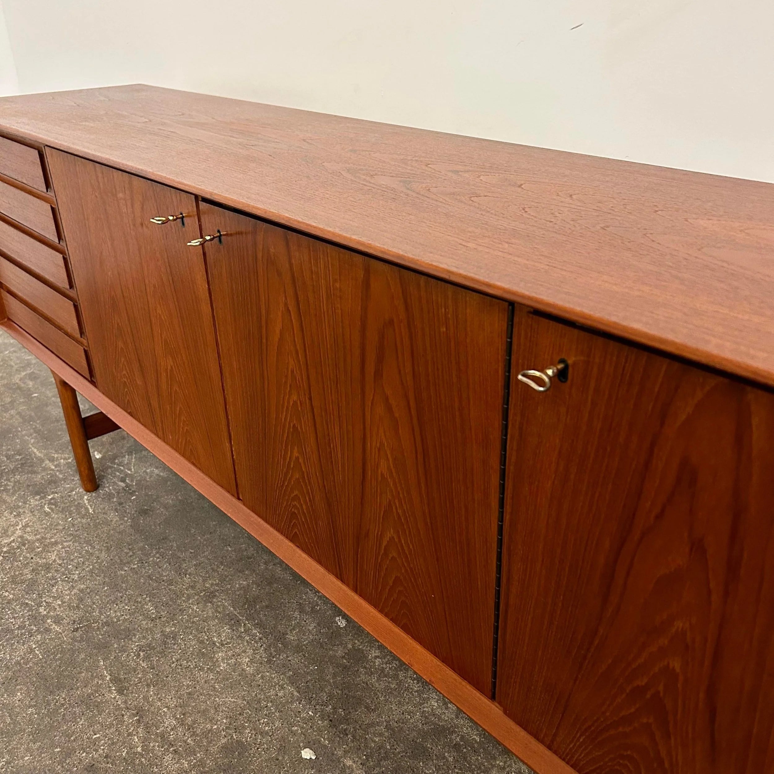 Norwegian Teak Credenza Sideboard