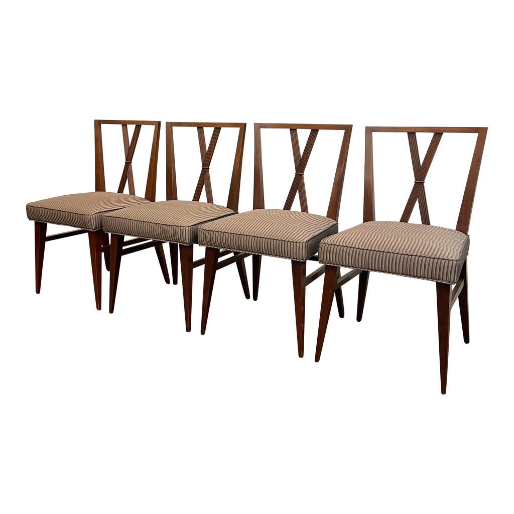 Set of 4 Tommi Parzinger Attributed Dining Chairs