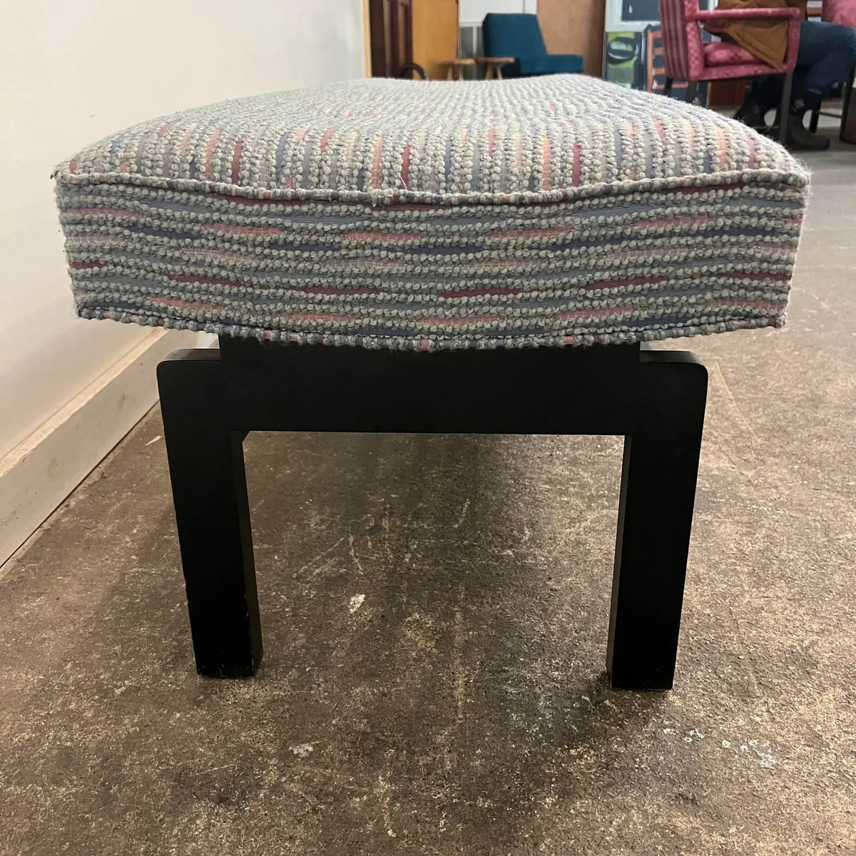 Mid Century Modern Upholstered Bench in the Style of Jens Risom