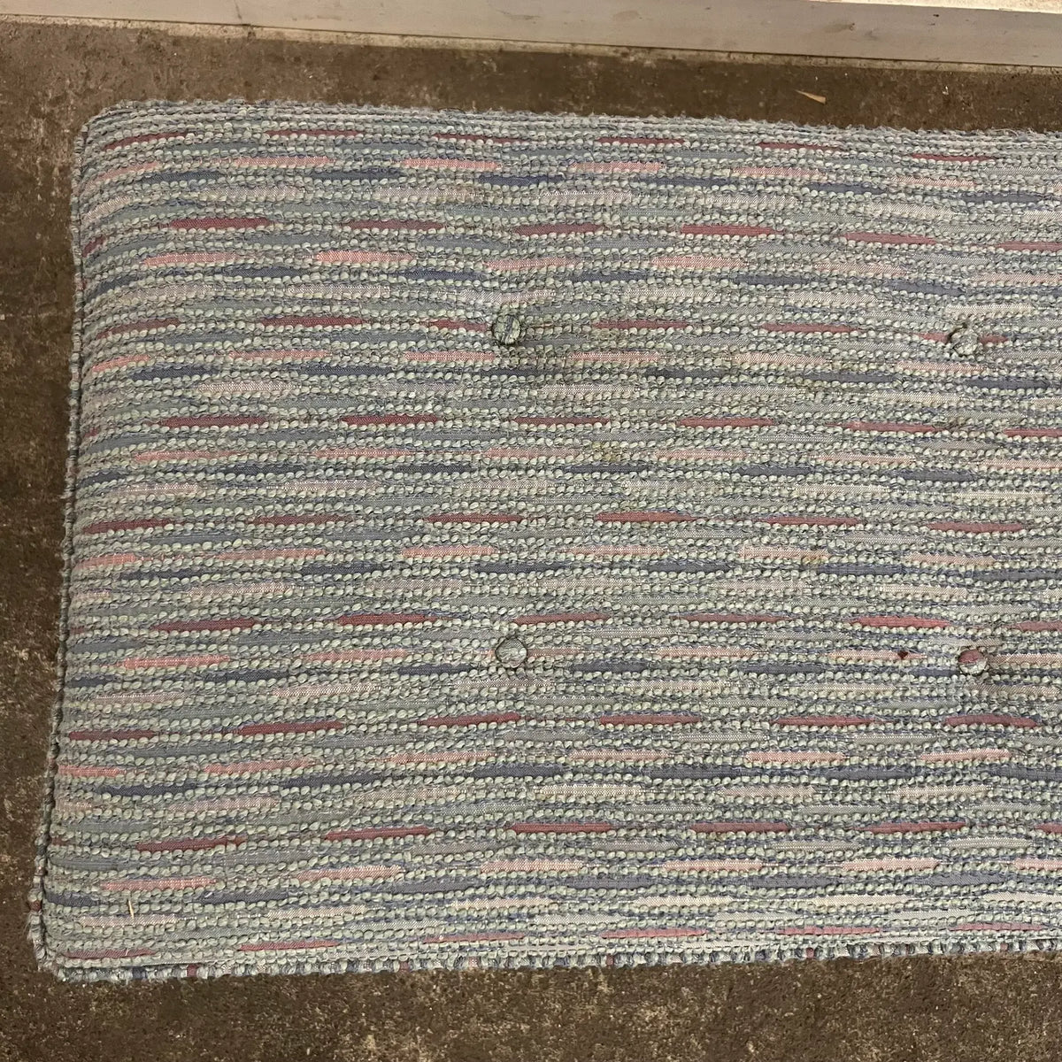 Mid Century Modern Upholstered Bench in the Style of Jens Risom