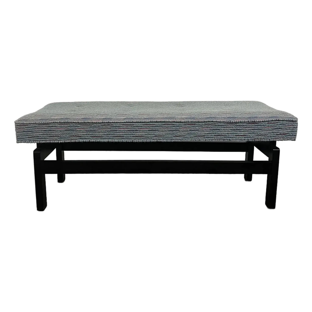 Mid Century Modern Upholstered Bench in the Style of Jens Risom