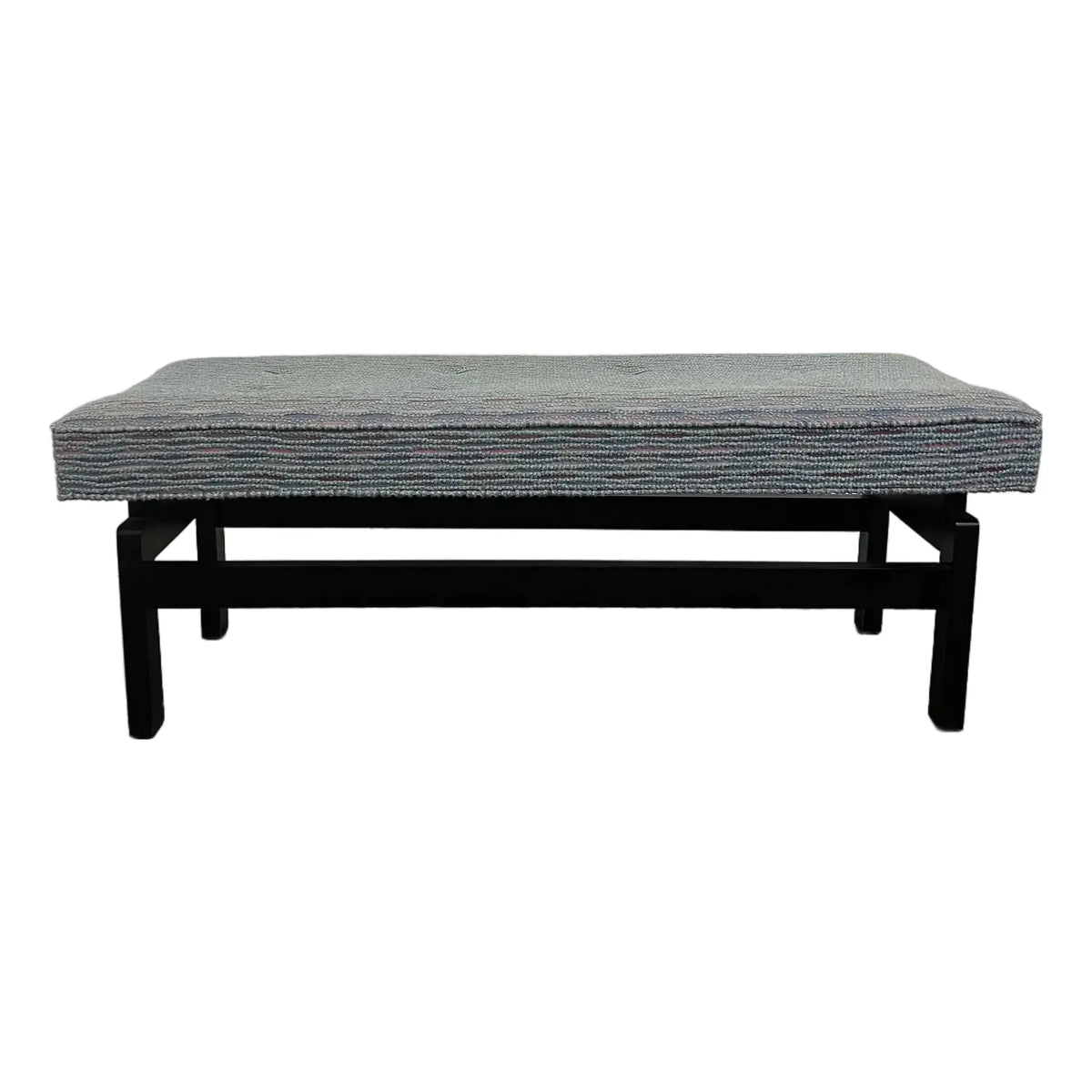 Mid Century Modern Upholstered Bench in the Style of Jens Risom