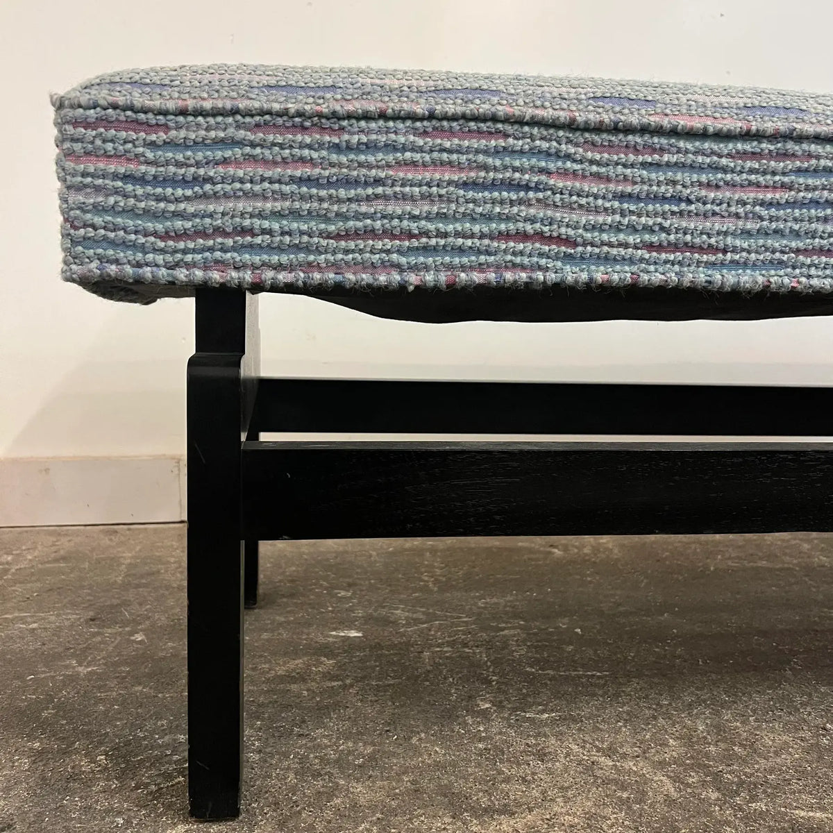 Mid Century Modern Upholstered Bench in the Style of Jens Risom