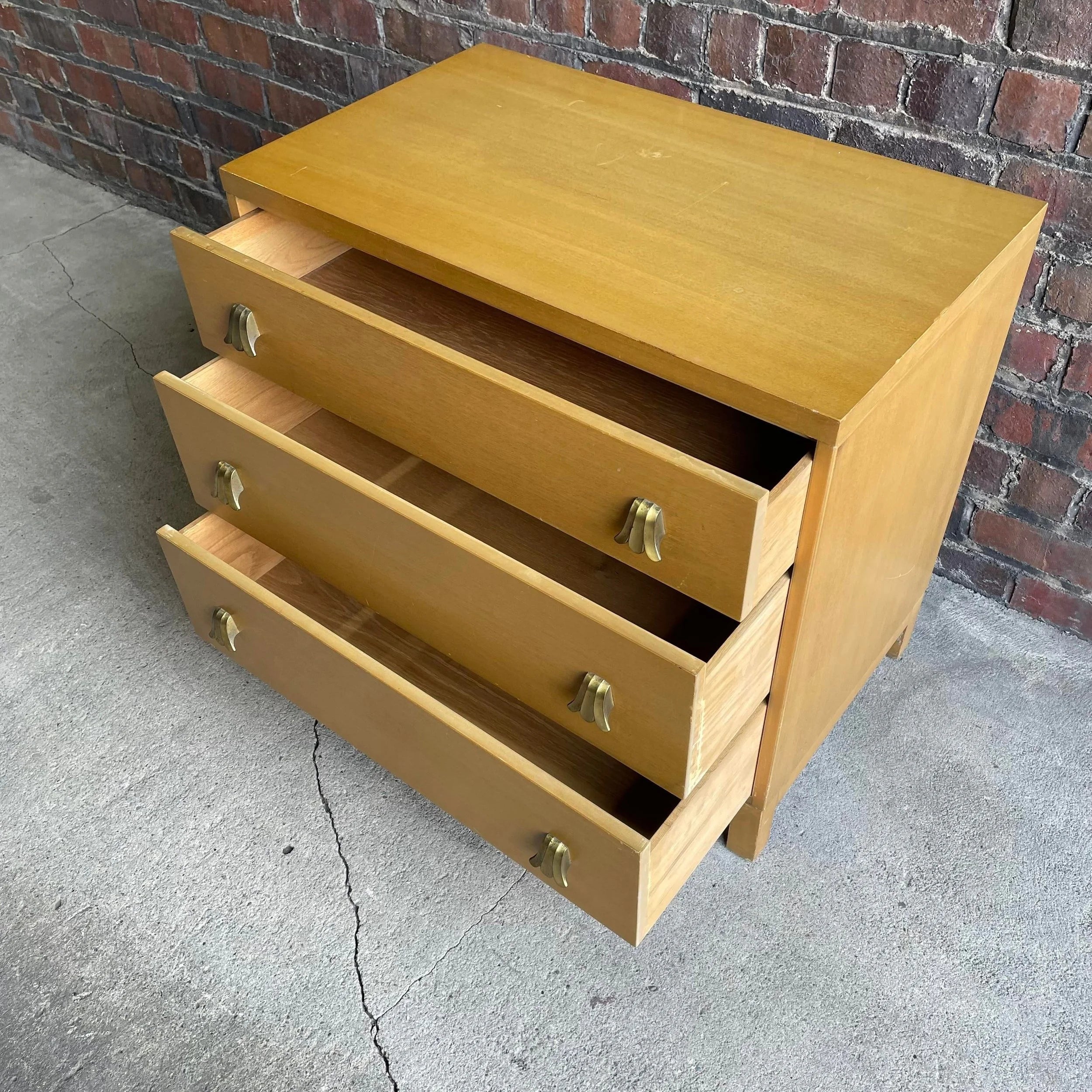 Widdicomb 3 Drawer Chest Cabinet With Brass Pulls