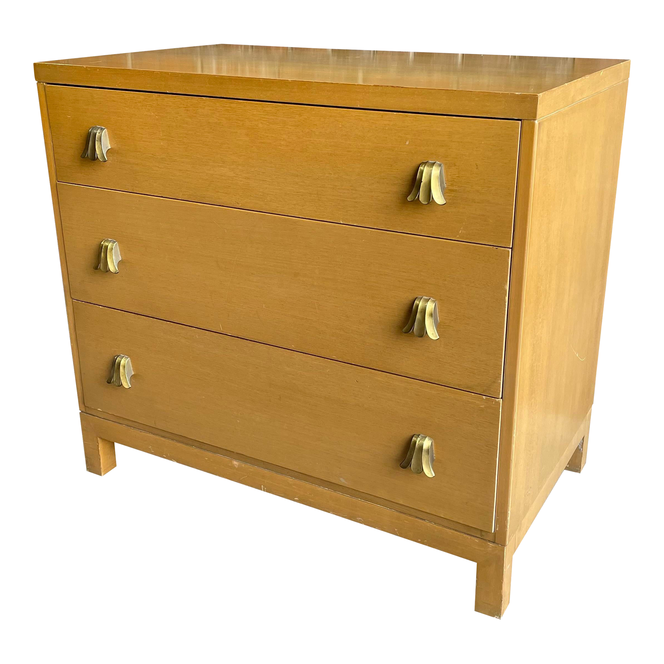 Widdicomb 3 Drawer Chest Cabinet With Brass Pulls