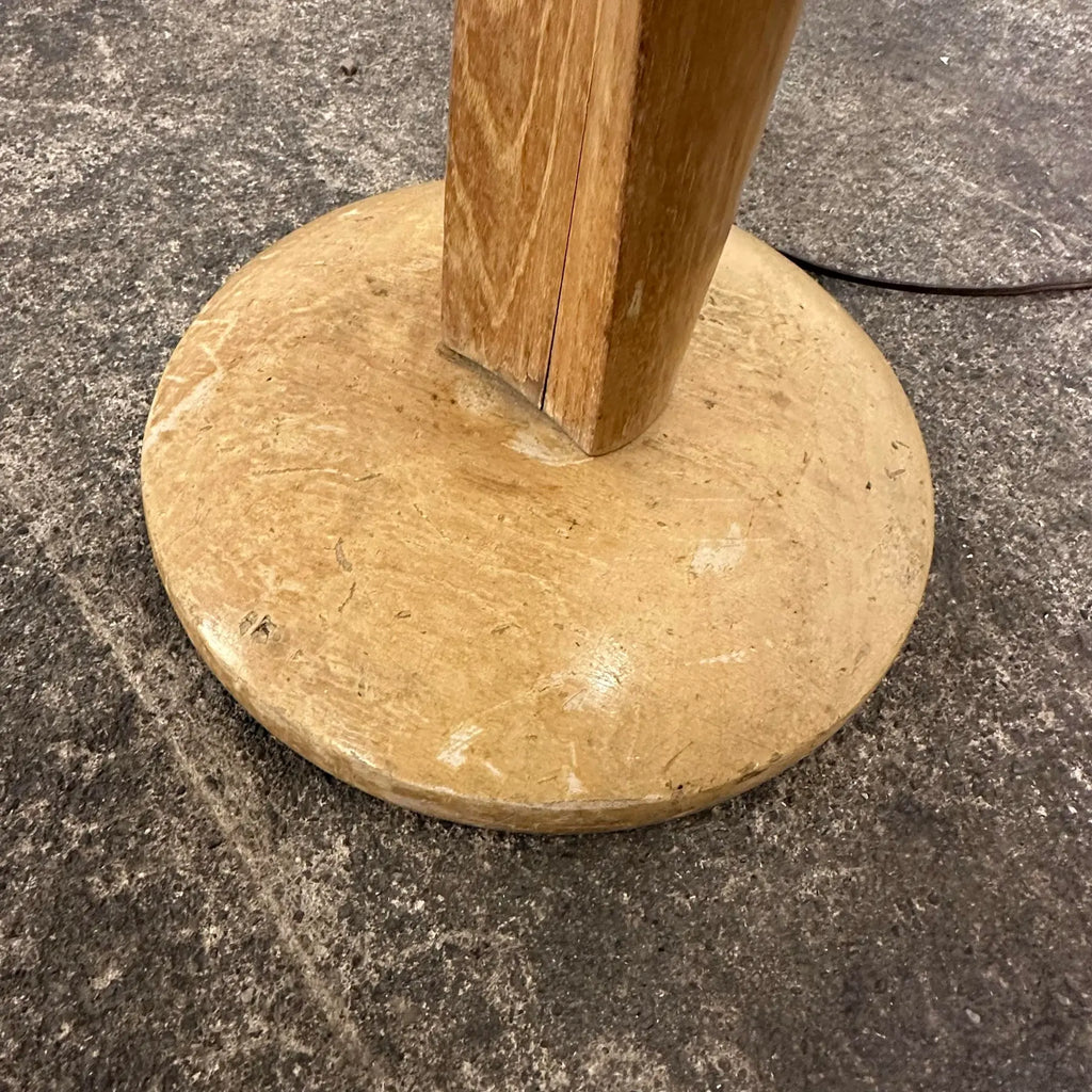 Mid Century Modern Yasha Heifetz Twisted Oak Floor Lamp