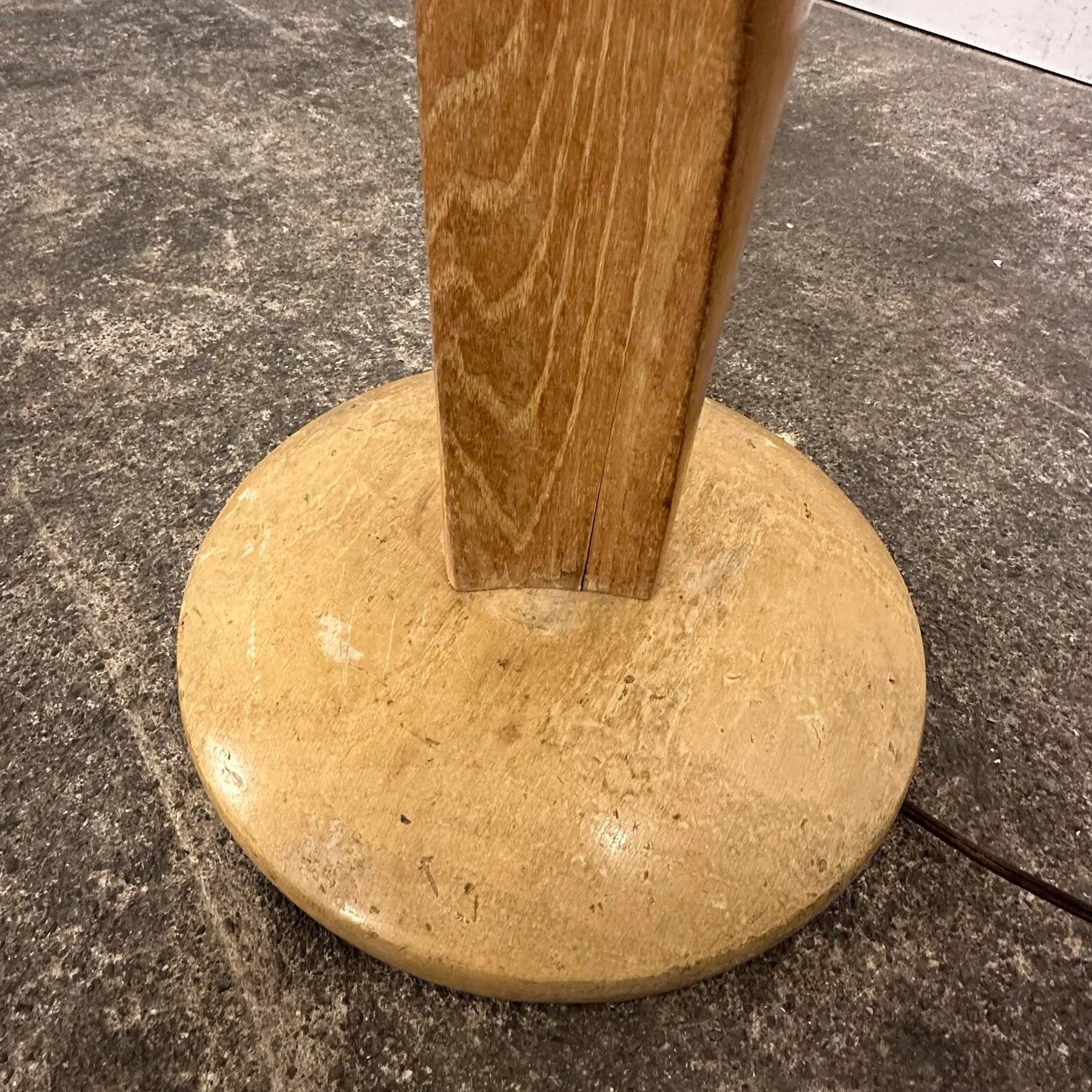 Mid Century Modern Yasha Heifetz Twisted Oak Floor Lamp