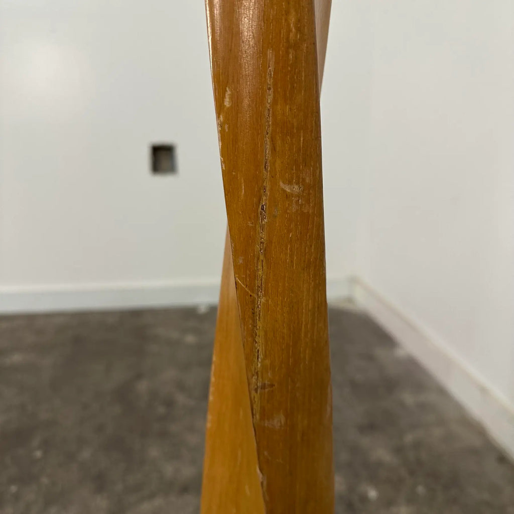 Mid Century Modern Yasha Heifetz Twisted Oak Floor Lamp