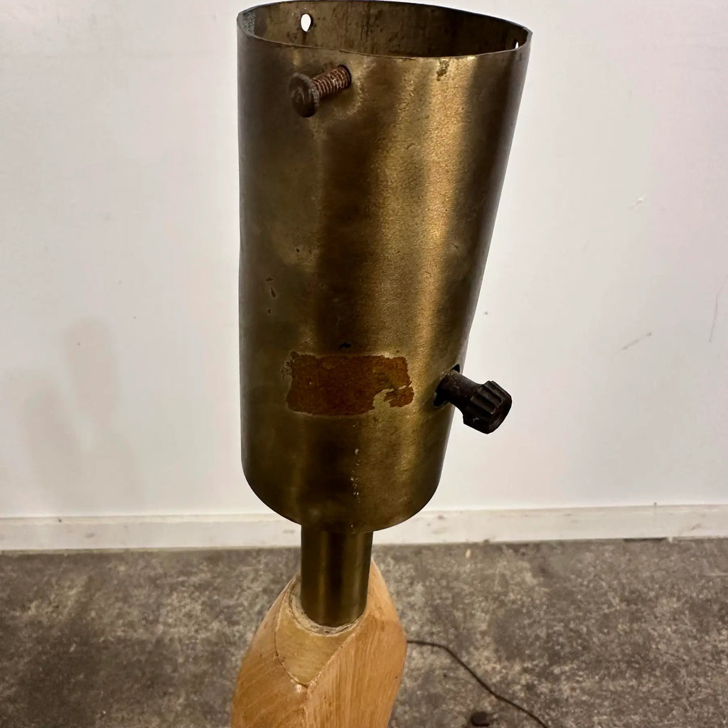 Mid Century Modern Yasha Heifetz Twisted Oak Floor Lamp