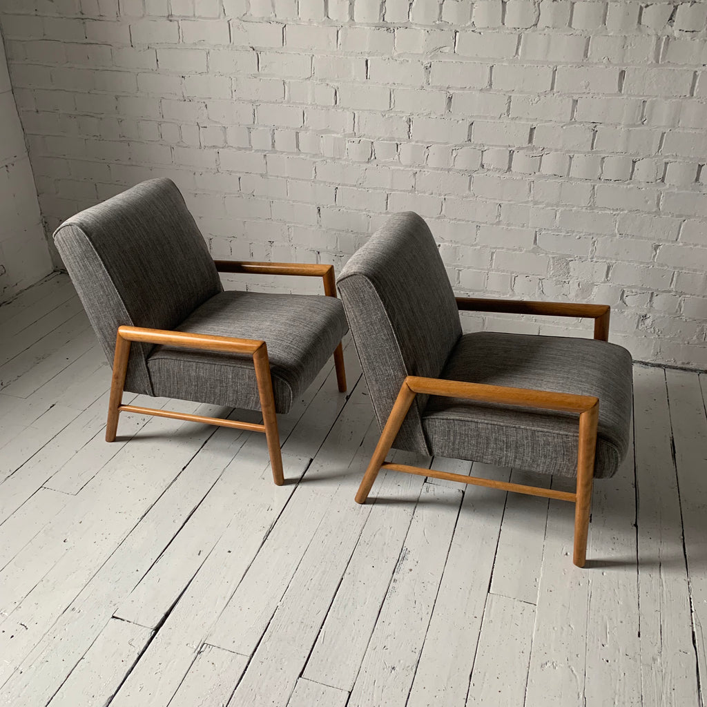 Pair of Leslie Diamond for Conant Ball Lounge Chairs
