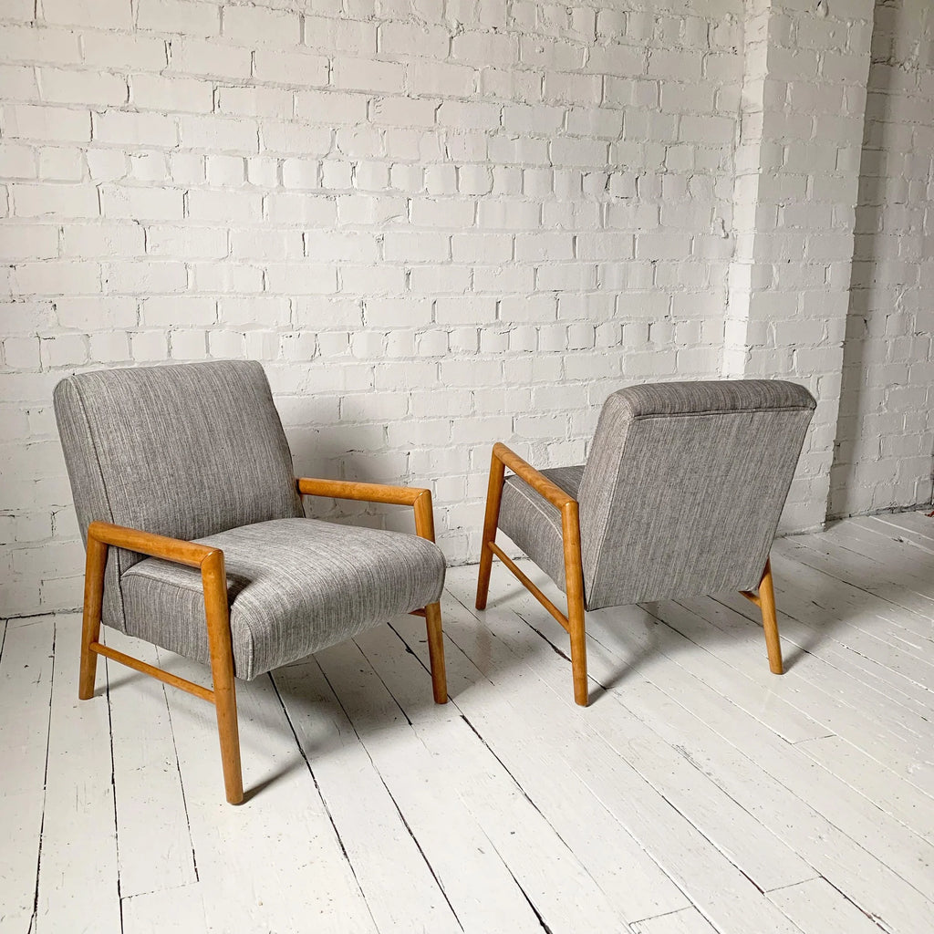 Pair of Leslie Diamond for Conant Ball Lounge Chairs