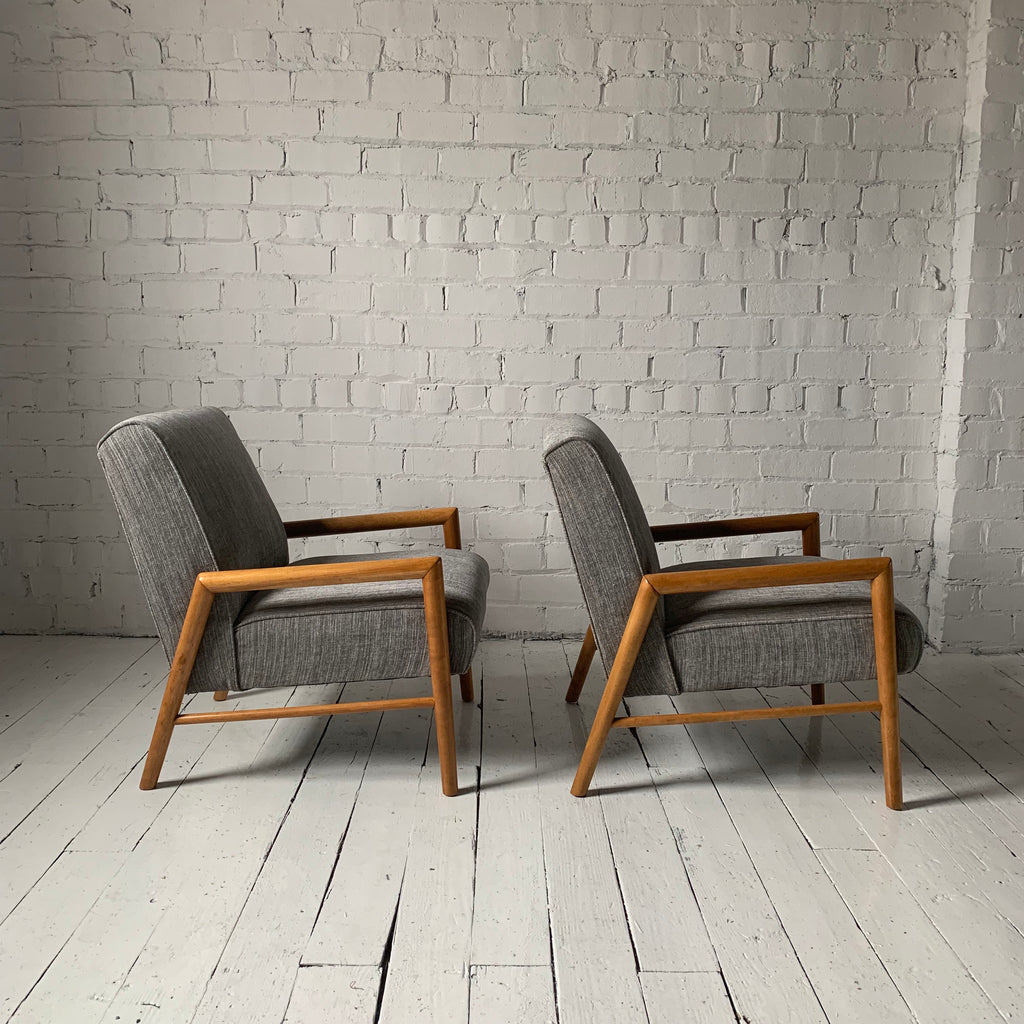 Pair of Leslie Diamond for Conant Ball Lounge Chairs