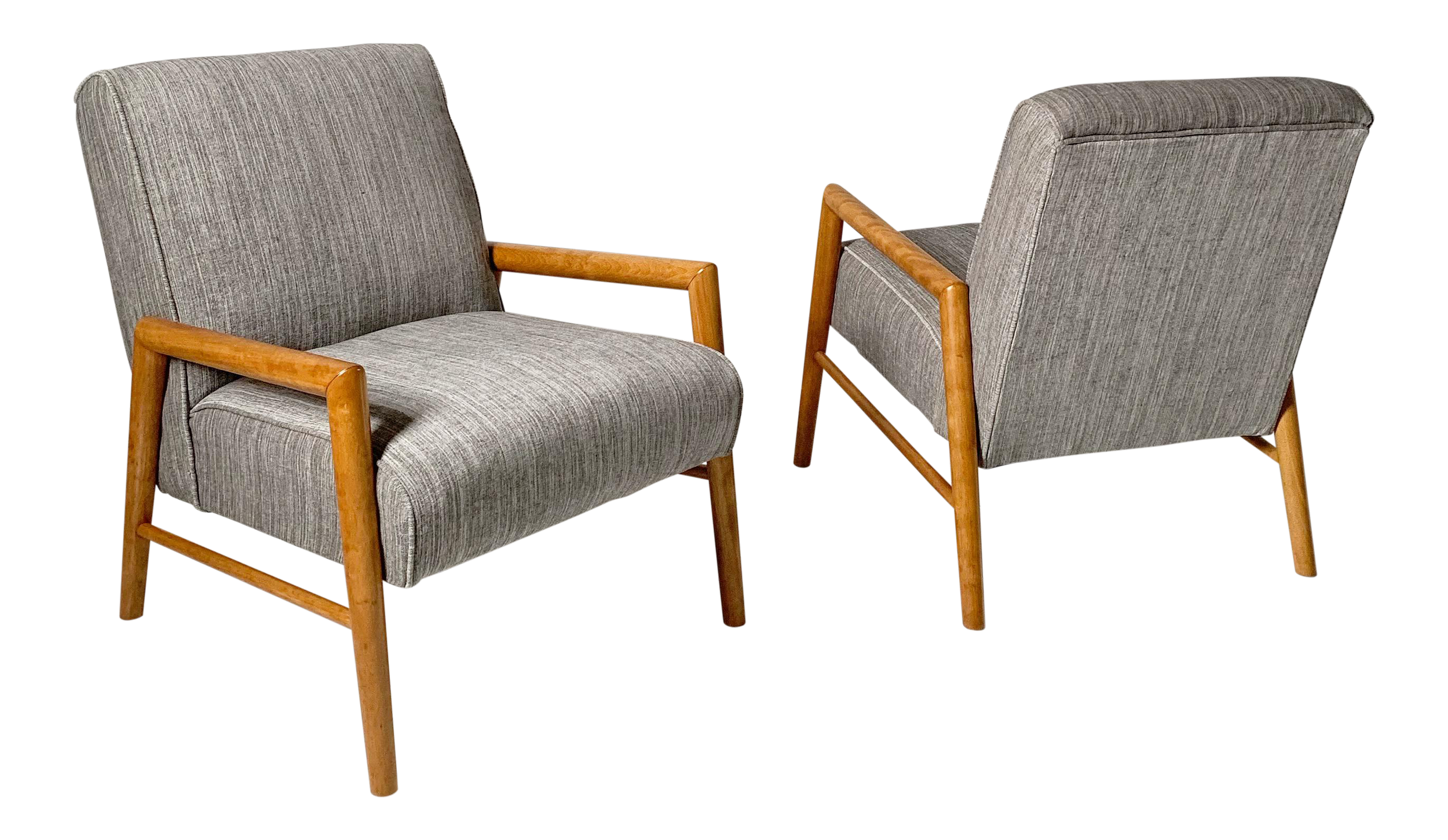 Pair of Leslie Diamond for Conant Ball Lounge Chairs