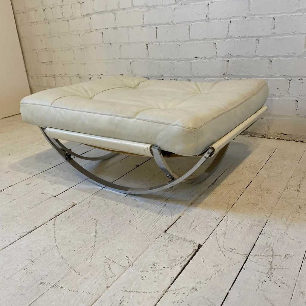 Stendig Italian Chrome Lounge Chair and Ottoman