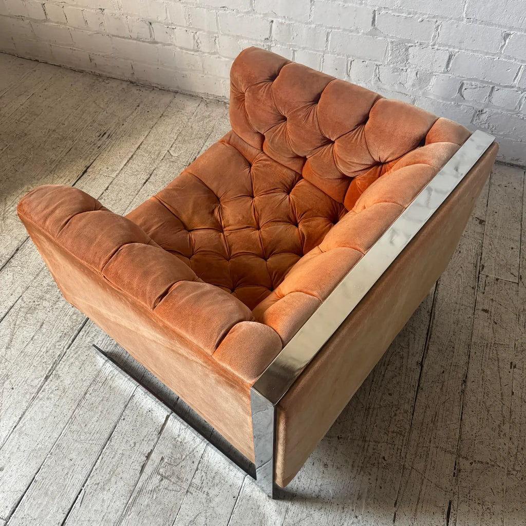 Milo Baughman Cantilever Lounge Chair