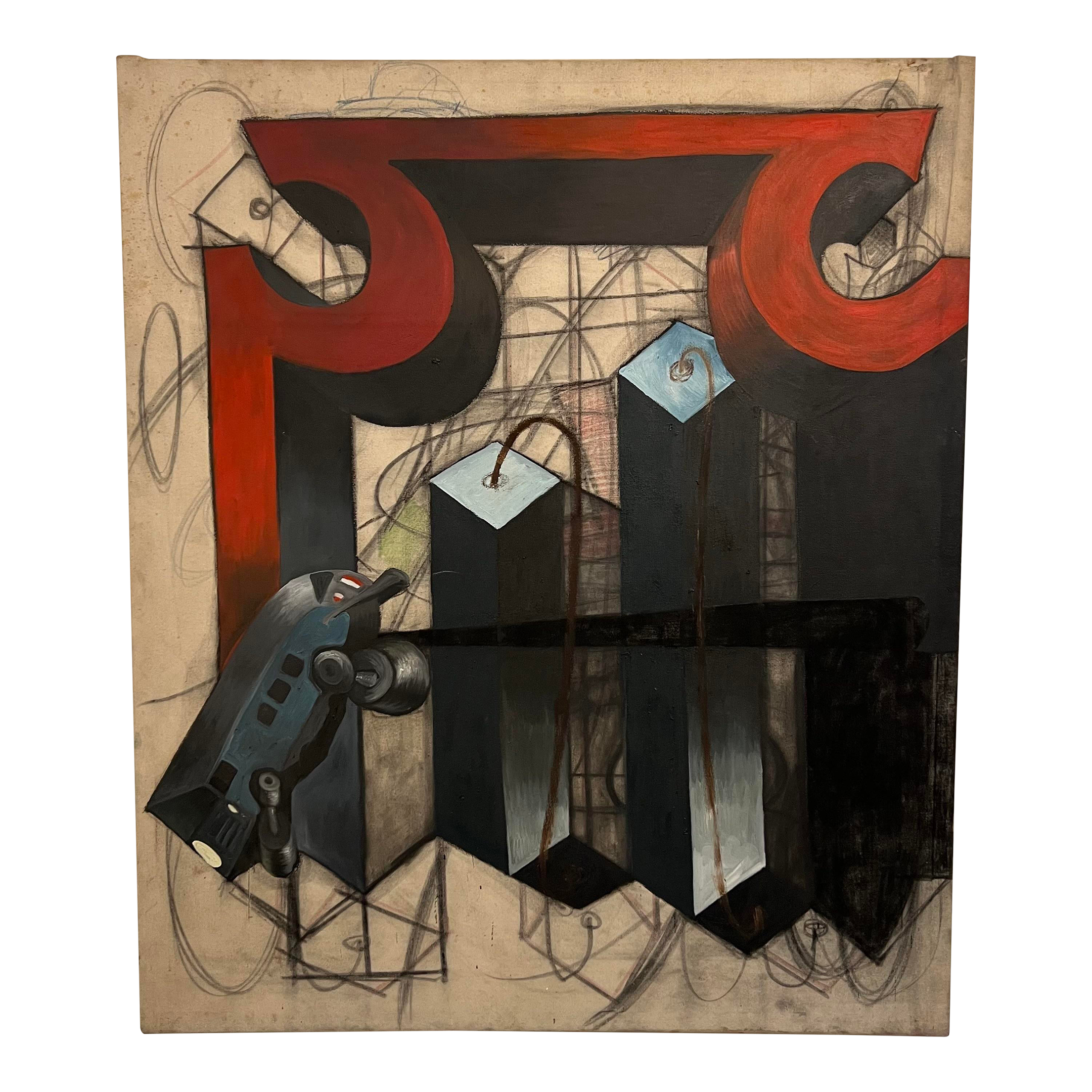 Mixed Media Abstract Painting