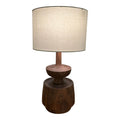 "Model D" Studio-Made Turned Walnut Table Lamp Michael Rozell