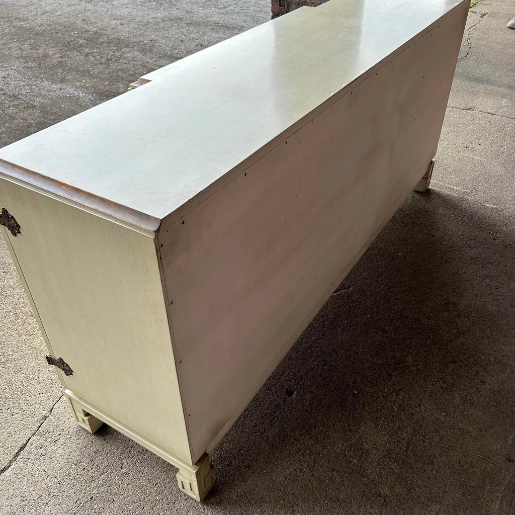 Modern Credenza With Greek Key Legs