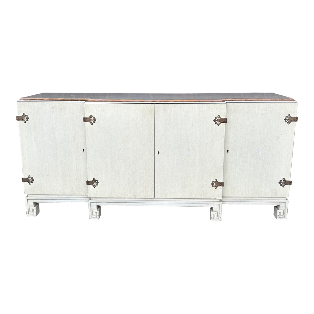Modern Credenza With Greek Key Legs