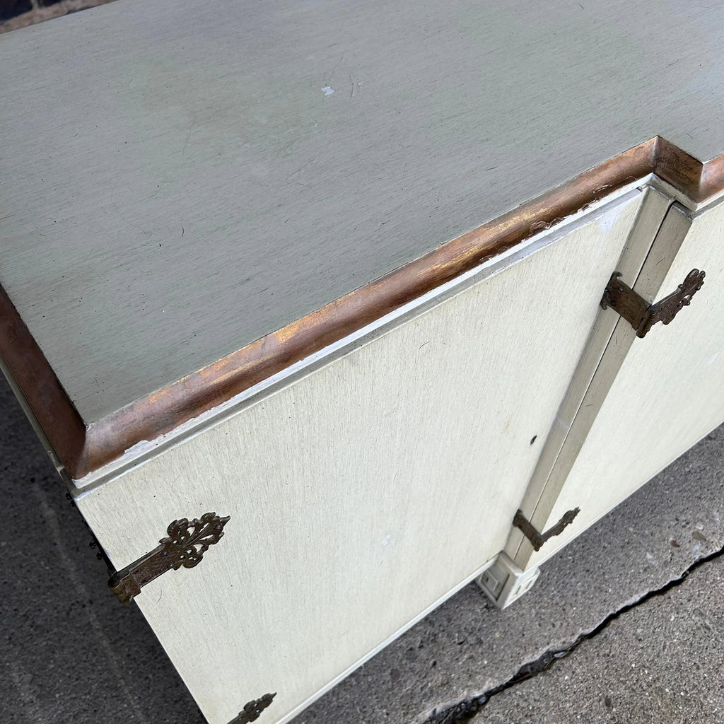Modern Credenza With Greek Key Legs