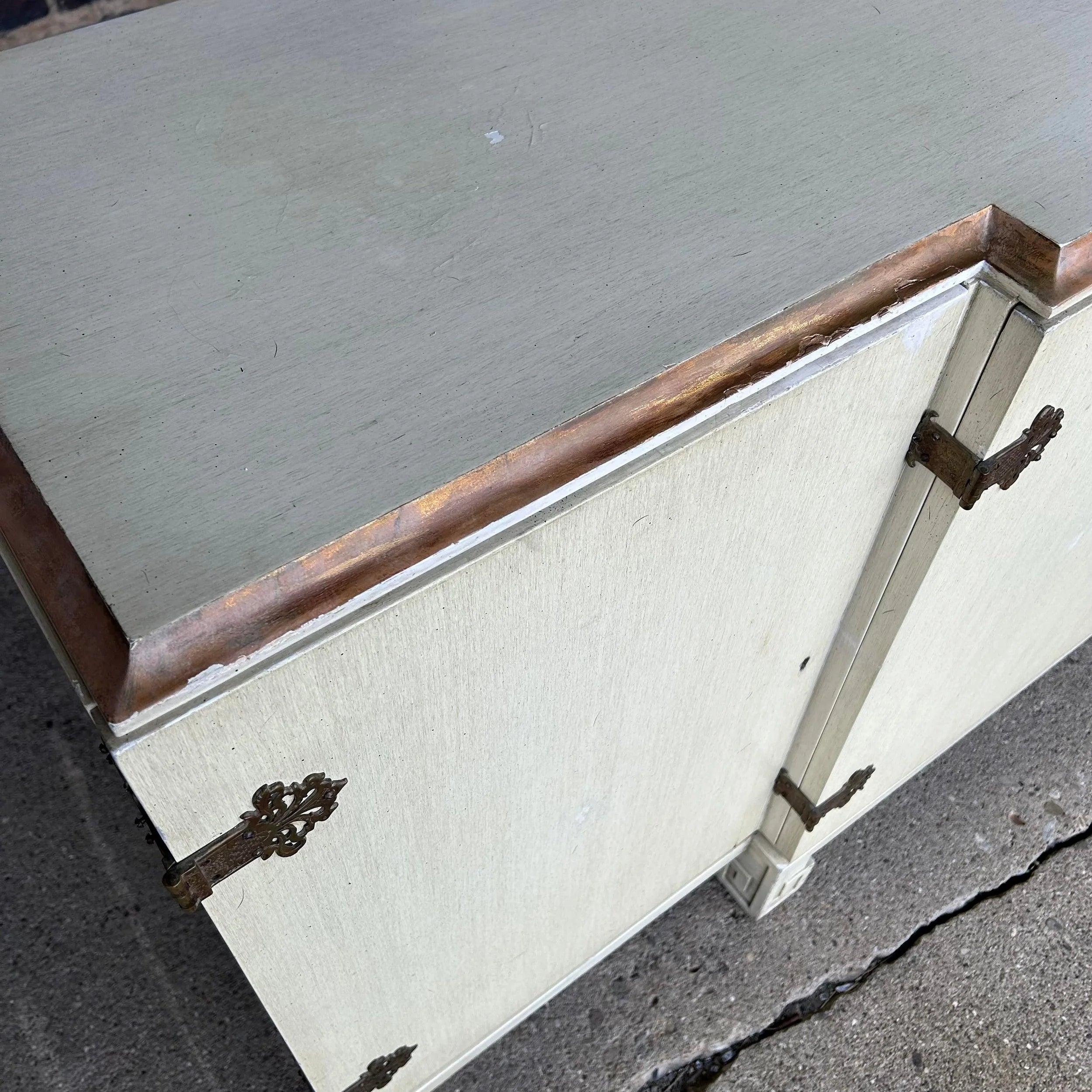 Modern Credenza With Greek Key Legs