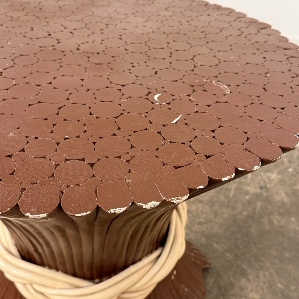 Modern Regency Sheaf of Wheat Pedestal Table