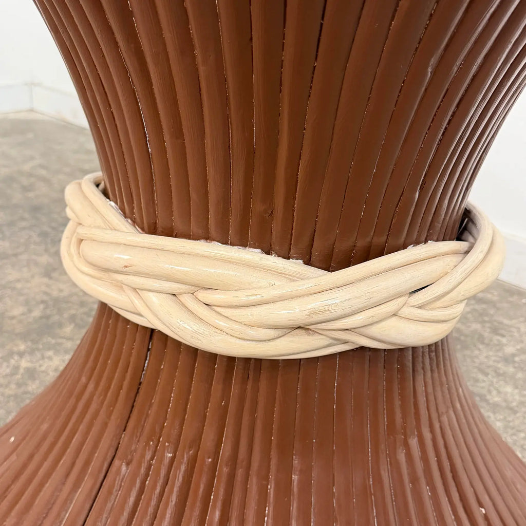 Modern Regency Sheaf of Wheat Pedestal Table
