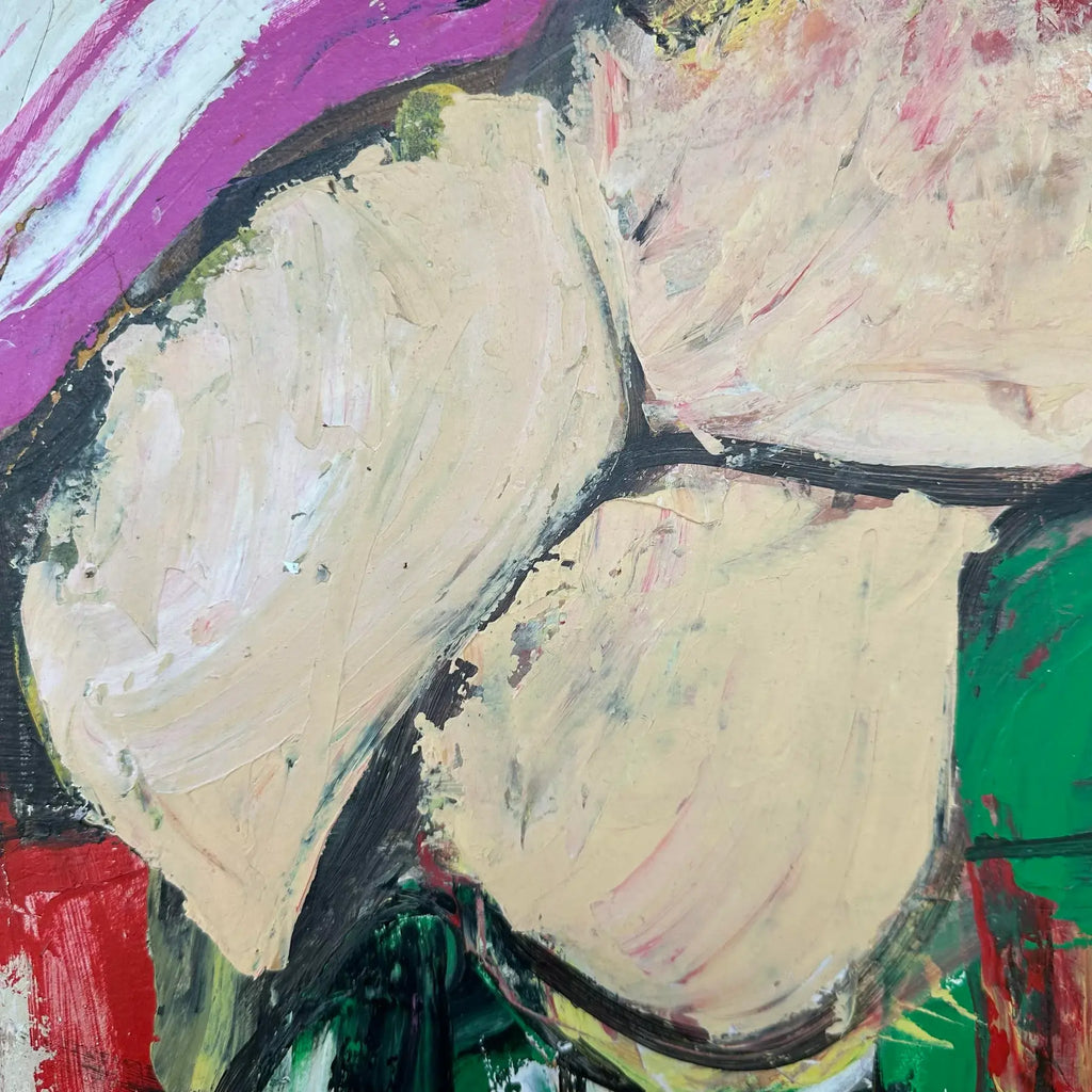 Modernist Abstract Painting Untitled Unsigned