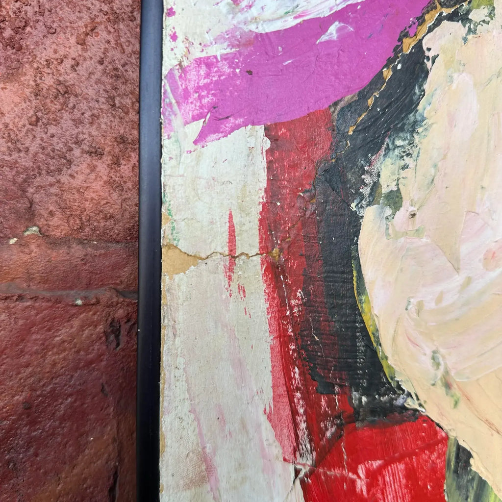 Modernist Abstract Painting Untitled Unsigned