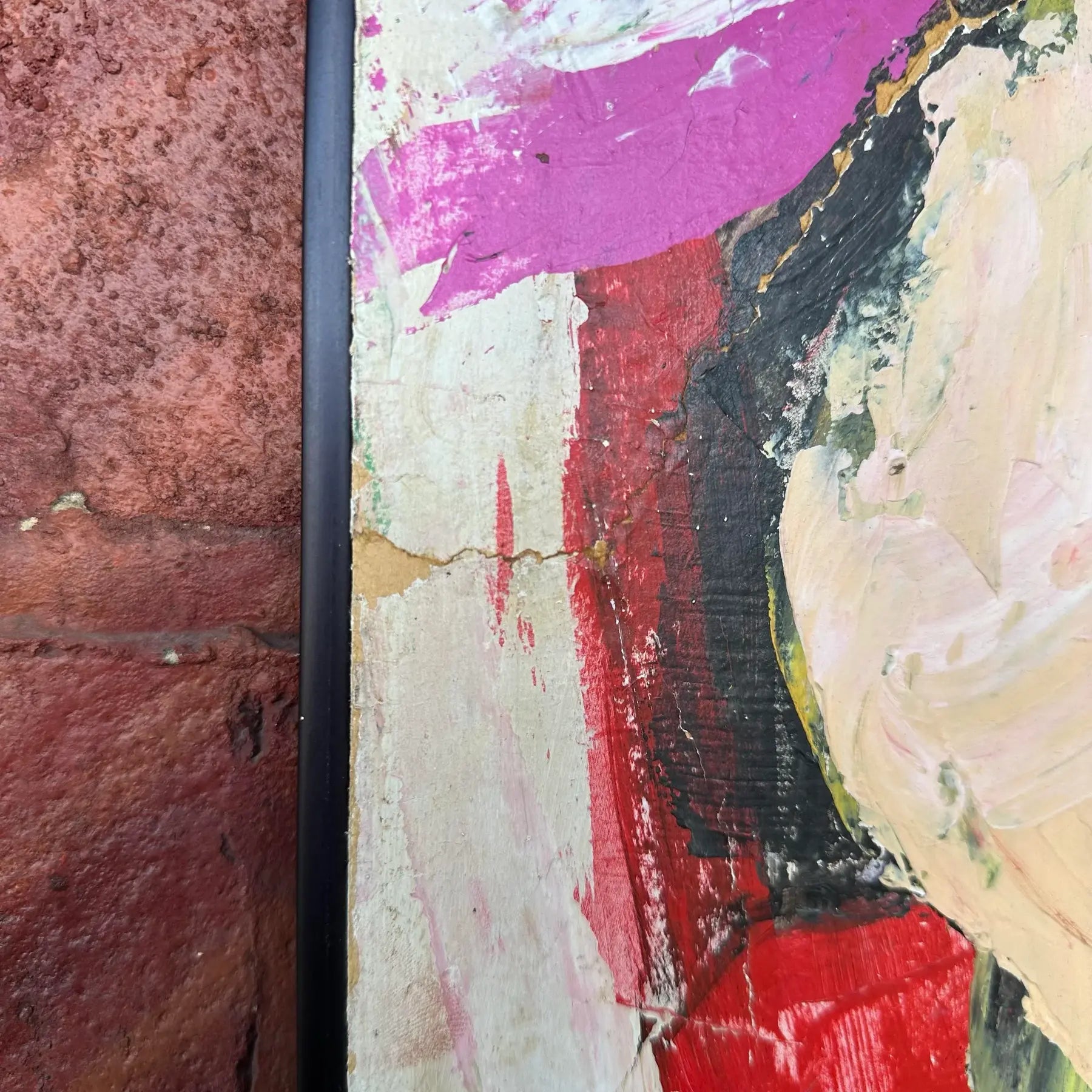 Modernist Abstract Painting Untitled Unsigned