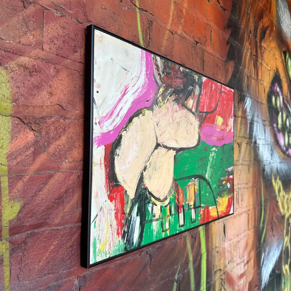 Modernist Abstract Painting Untitled Unsigned