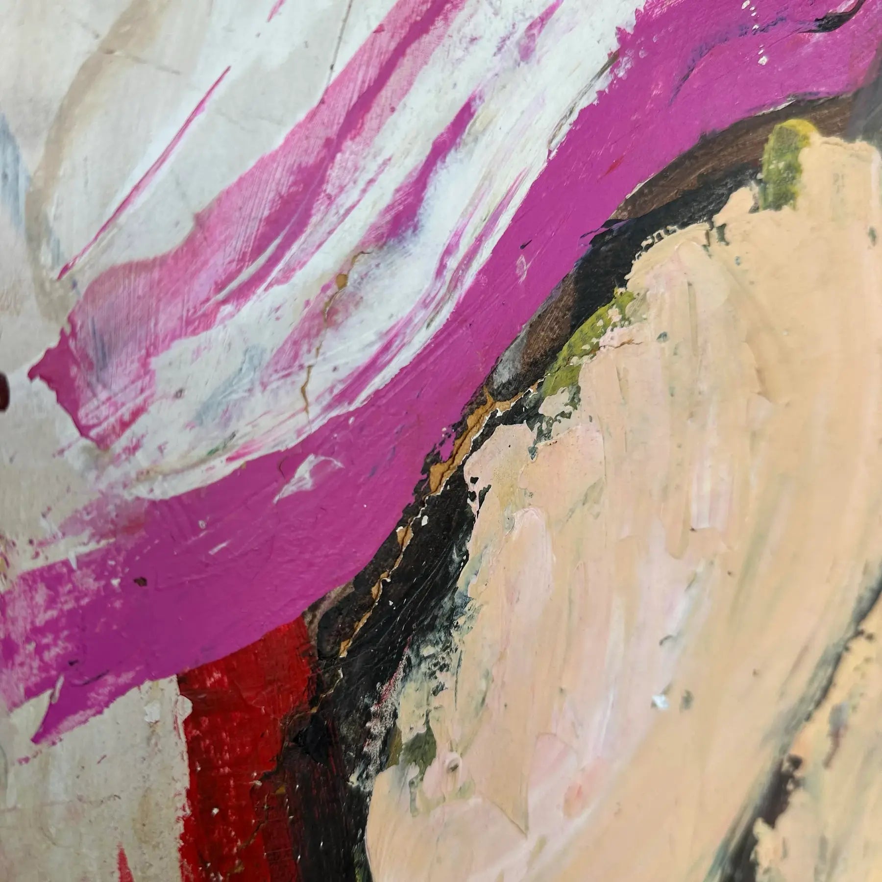 Modernist Abstract Painting Untitled Unsigned