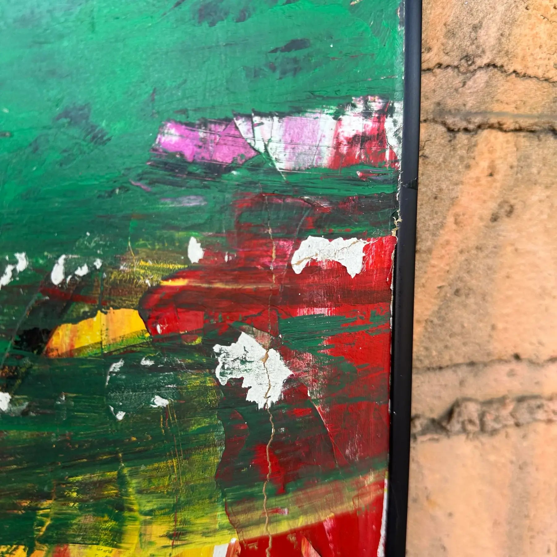 Modernist Abstract Painting Untitled Unsigned